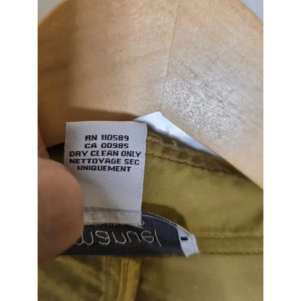 Emanuel Ungaro long line asymmetrical yellow/Green Trench Coat Size 6 - Picture 7 of 14